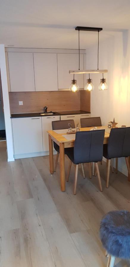 Modernes Wohlfühlstudio im Haus Eldorado mit Traumaussicht Leukerbad Exterior foto